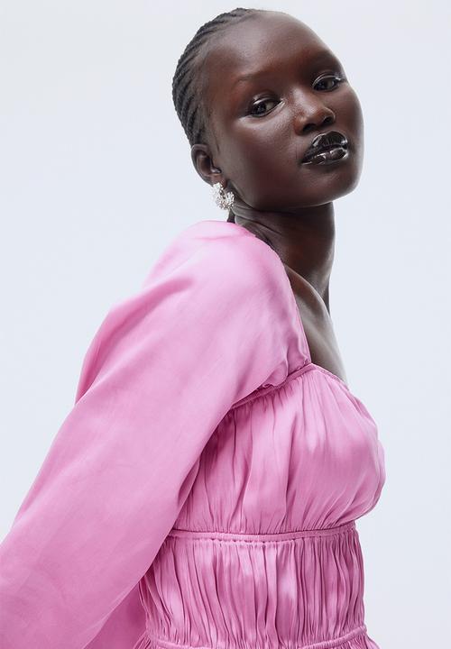 H&M - Satin blouse - pink