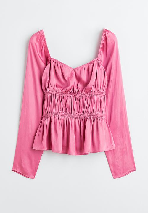 H&M - Satin blouse - pink