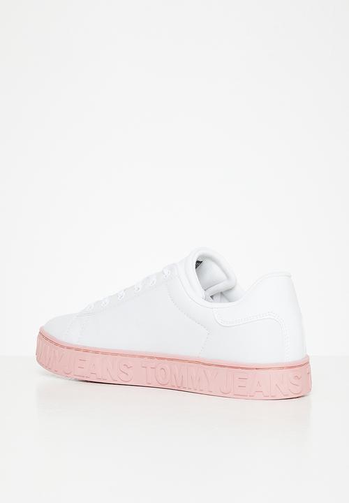 Tommy Hilfiger - Tommy jeans leather cupsole sneaker - misty pink