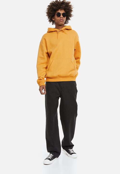 H&M - Relaxed fit hoodie - dark yellow