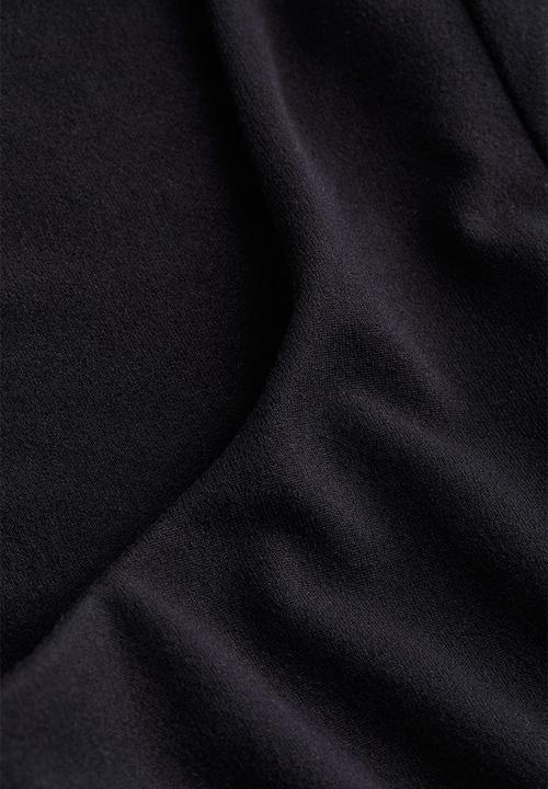 H&M - Short-sleeved thong body - black