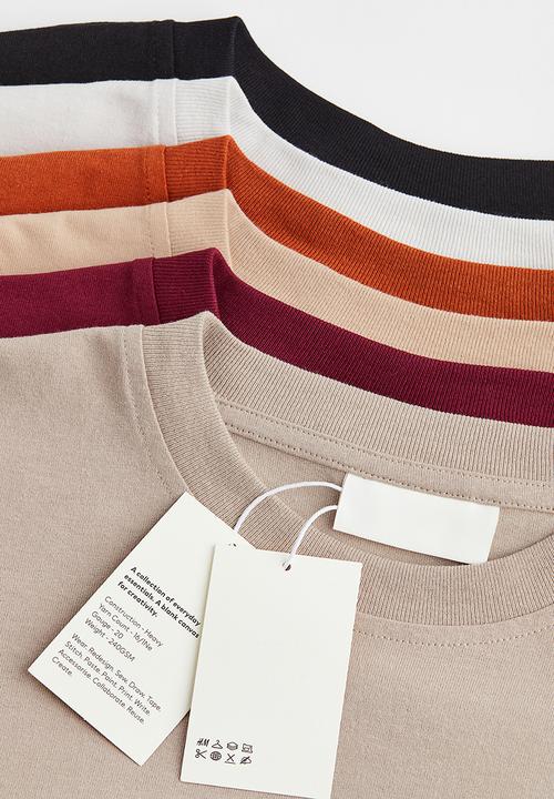 H&M - Oversized fit cotton top - light beige