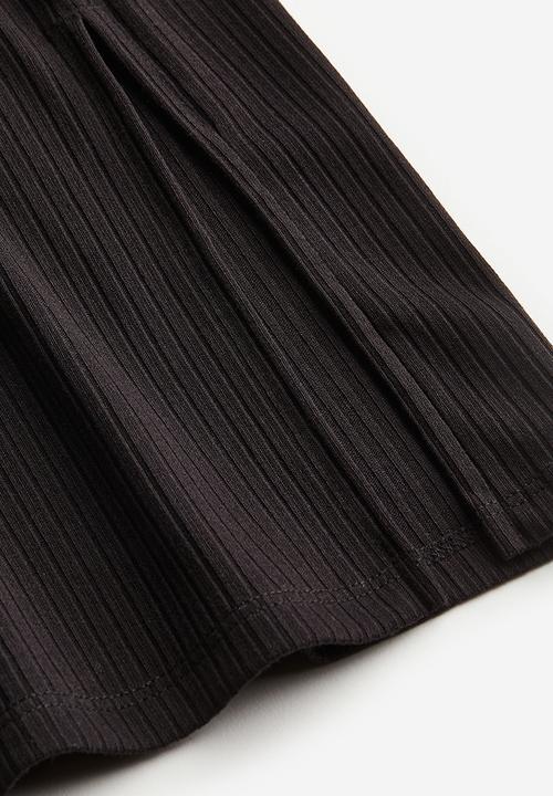 H&M - Ribbed skirt - black