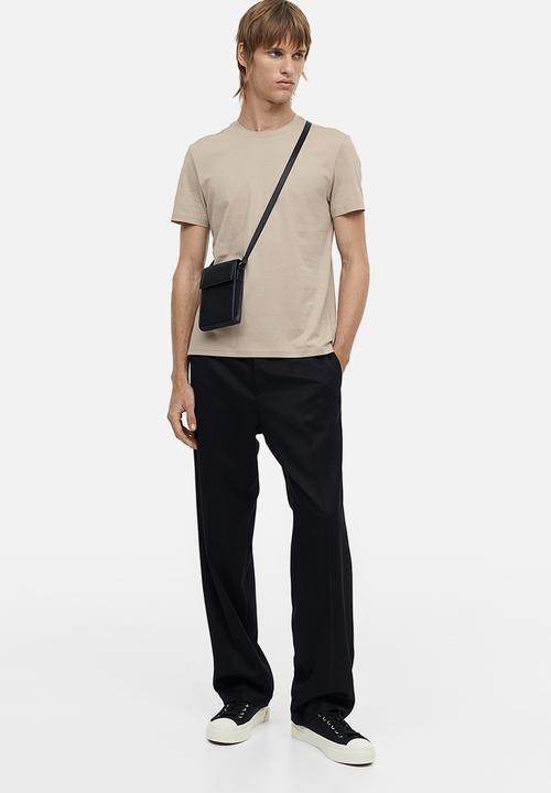 H&M - Slim fit pima cotton T-shirt - beige
