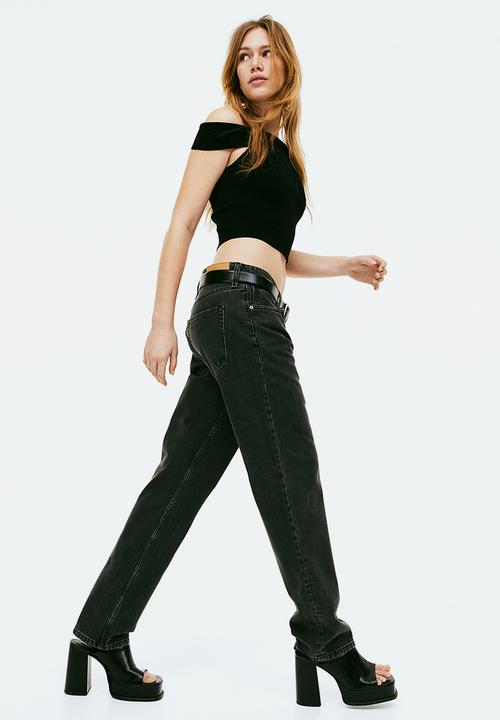 H&M - Sleeveless off the shoulder top - black