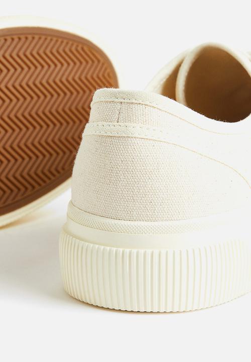 H&M - Canvas trainers - cream