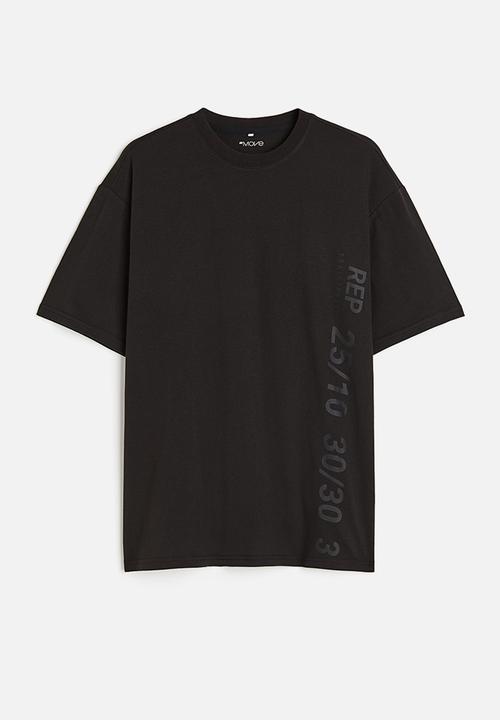 H&M - Drymove™ printed sports t-shirt - black