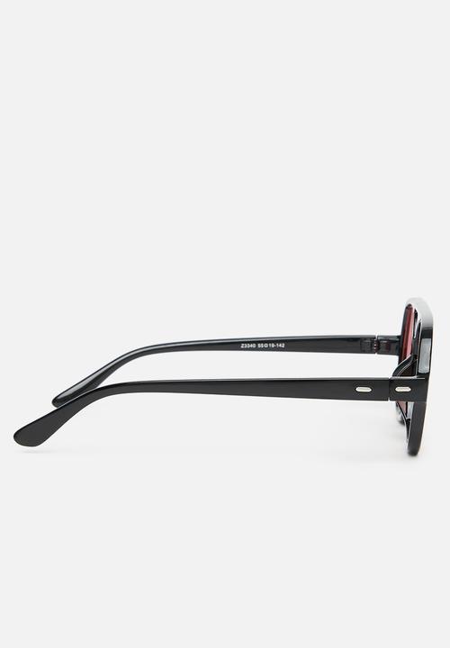 Superbalist - Wyatt avaitor sunglases - black & pink