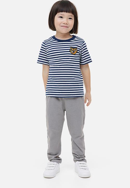 H&M - 3-Pack cotton jersey joggers - light grey & dark grey