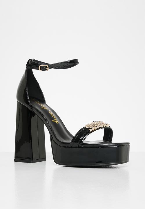 SISSY BOY - Colour pop platform sandal - black