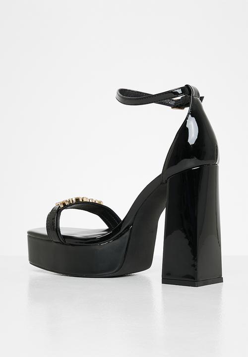 SISSY BOY - Colour pop platform sandal - black