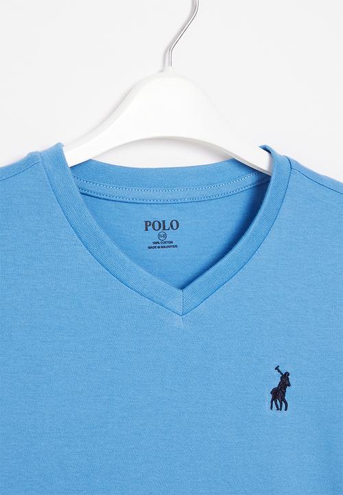 POLO - Boys james v neck tee - blue