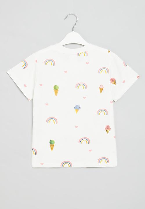 Pop Candy - Girls short sleeve tee - white
