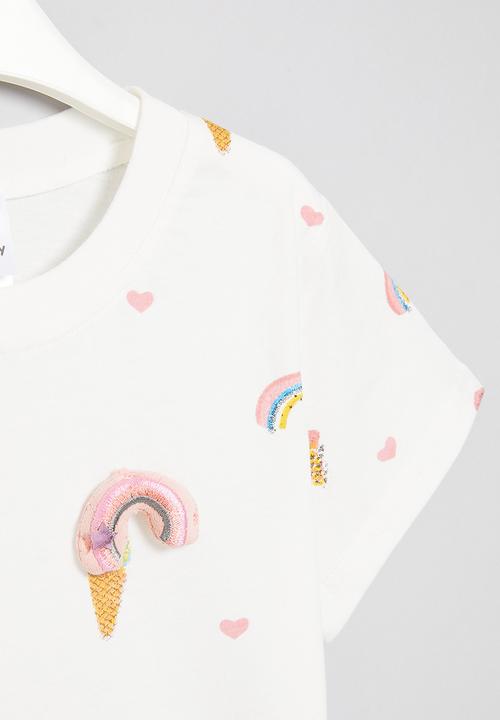 Pop Candy - Girls short sleeve tee - white