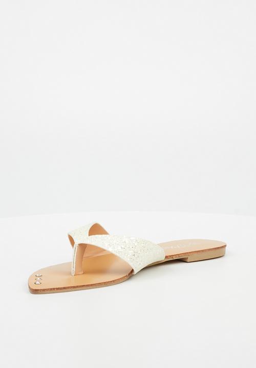 Miss Black - Jazmin 1 sandal - white