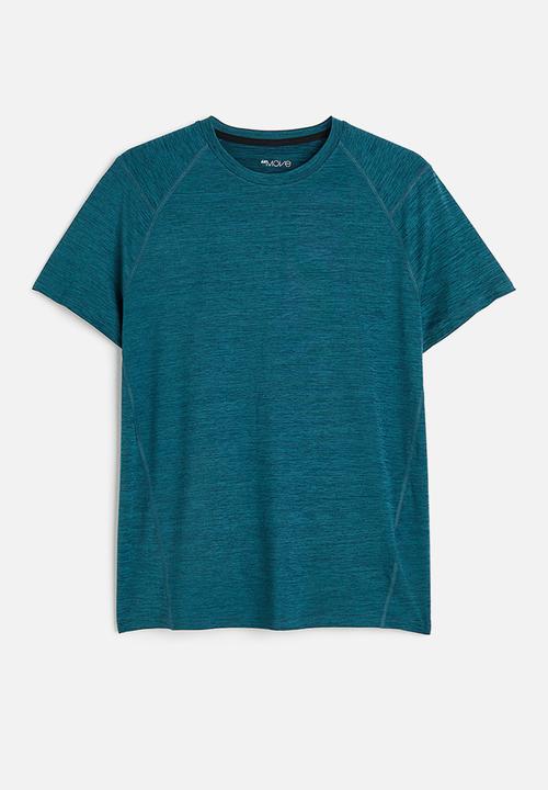 H&M - Drymove™ sports top - dark turquoise marl