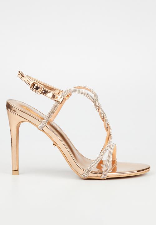 Miss Black - Jazz 6 stiletto heel - rose gold