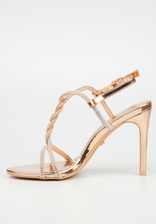 Miss Black - Jazz 6 stiletto heel - rose gold