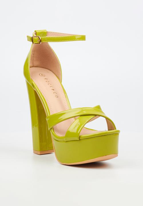 Rock & Co - Monsoon 5 platform heel - green