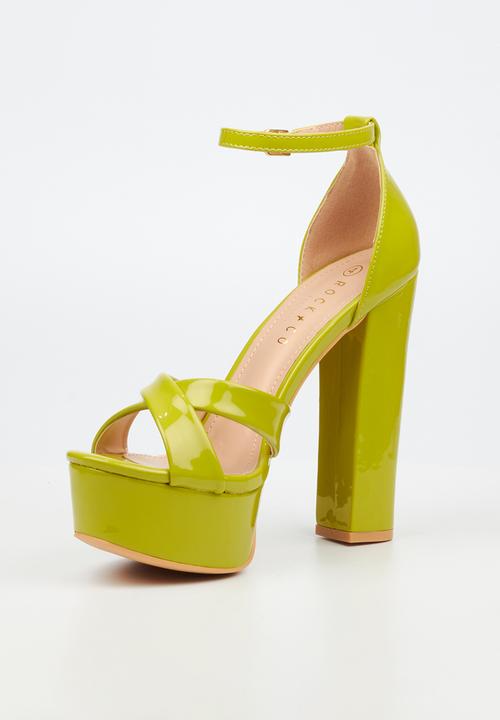 Rock & Co - Monsoon 5 platform heel - green