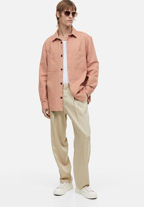 H&M - Regular fit overshirt - salmon pink