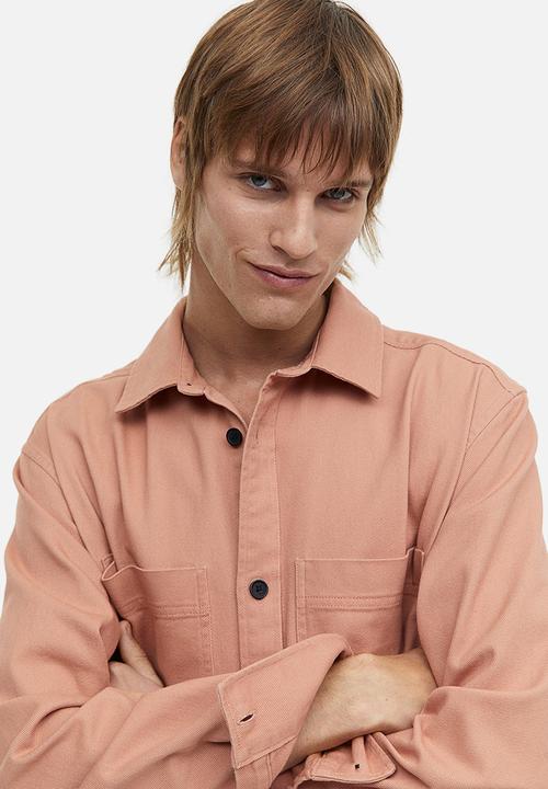 H&M - Regular fit overshirt - salmon pink