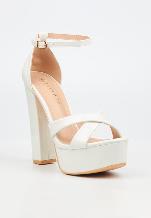 Rock & Co - Monsoon 5 platform heel - white