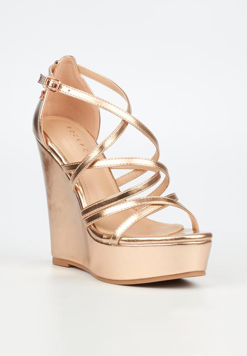 Rock & Co - Panama 3 wedge heel - rose gold
