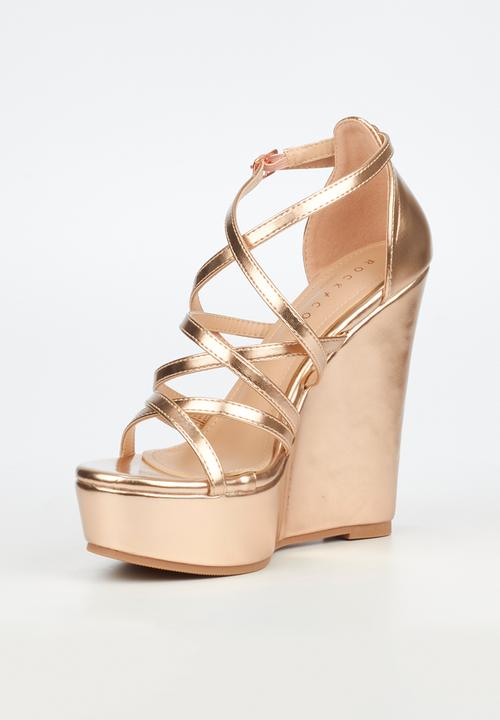Rock & Co - Panama 3 wedge heel - rose gold