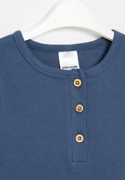 Pop Candy - Boys henley shirt - navy
