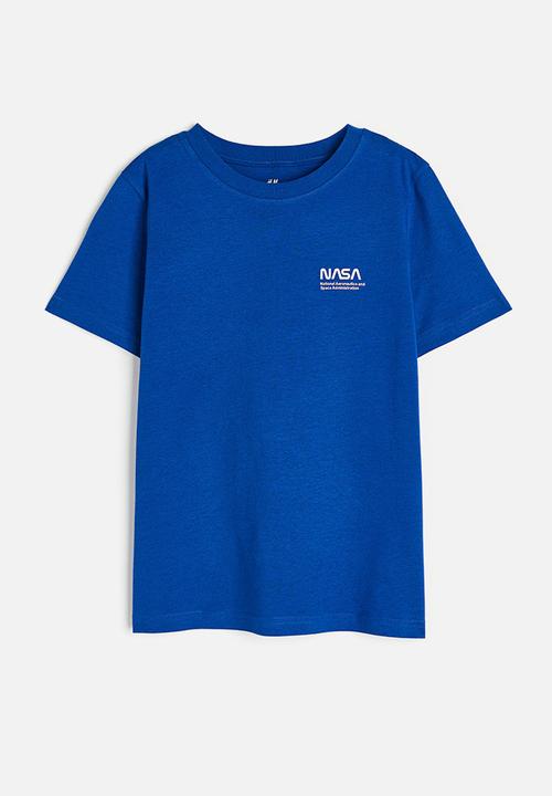 H&M - Cotton t-shirt - bright blue / nasa 