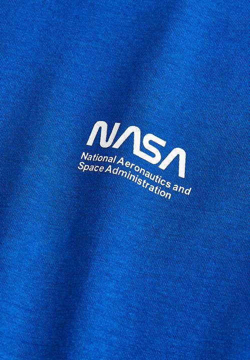 H&M - Cotton t-shirt - bright blue / nasa 