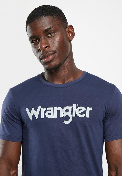 Wrangler - Kabel Tee - dark navy