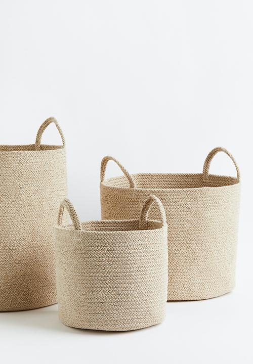 H&M - Cotton storage basket - beige