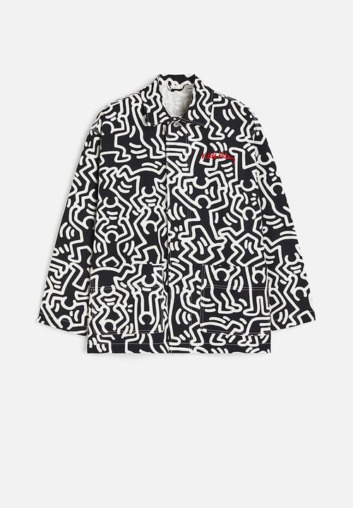 H&M - Regular fit twill shacket - black