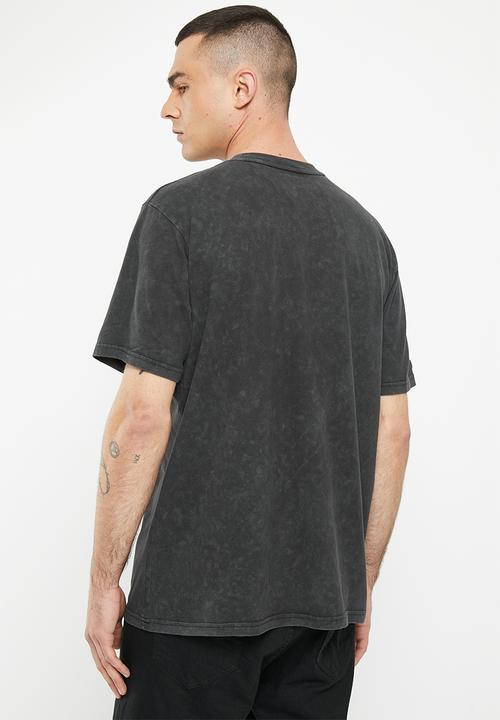 Superdry. - Vintage lo-fi flyer tee - mid backstage black