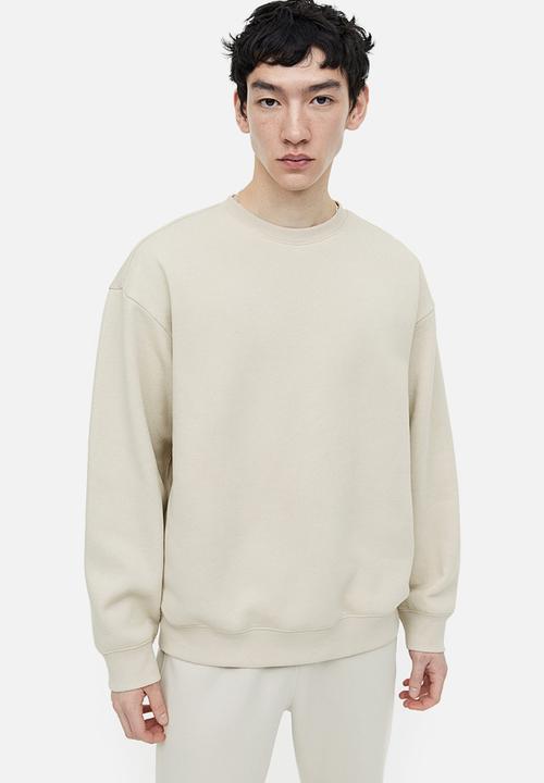Relaxed fit sweatshirt - light beige
