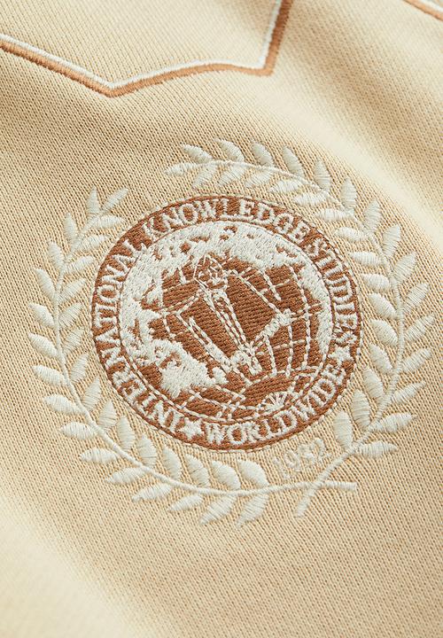 H&M - Relaxed fit printed sweatshirt - beige