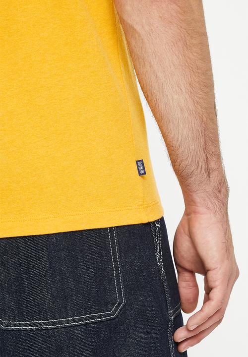 Superdry. - Vintage logo emb tee - tumeric marl