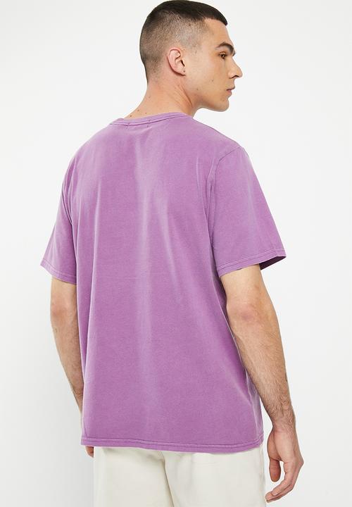Superdry. - Vintage mark tee - grape jam purple