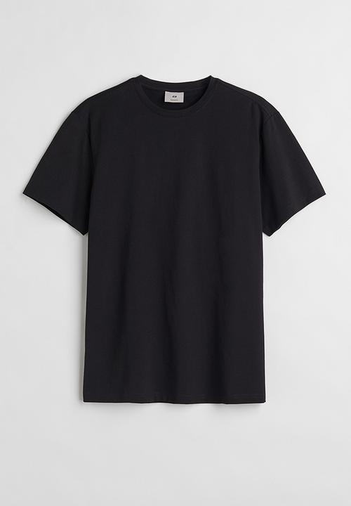 H&M - Regular fit pima cotton T-shirt - black
