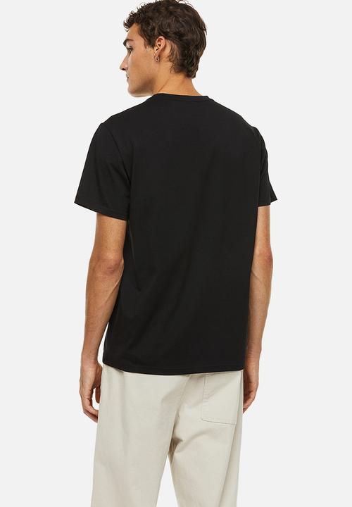 H&M - Regular fit pima cotton T-shirt - black