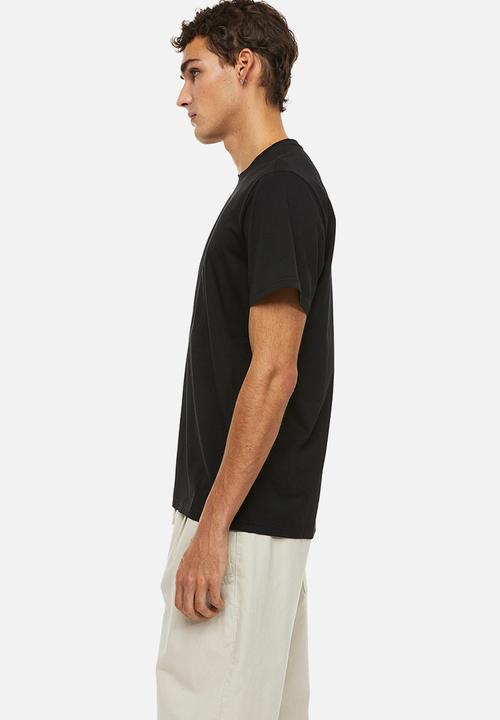 H&M - Regular fit pima cotton T-shirt - black
