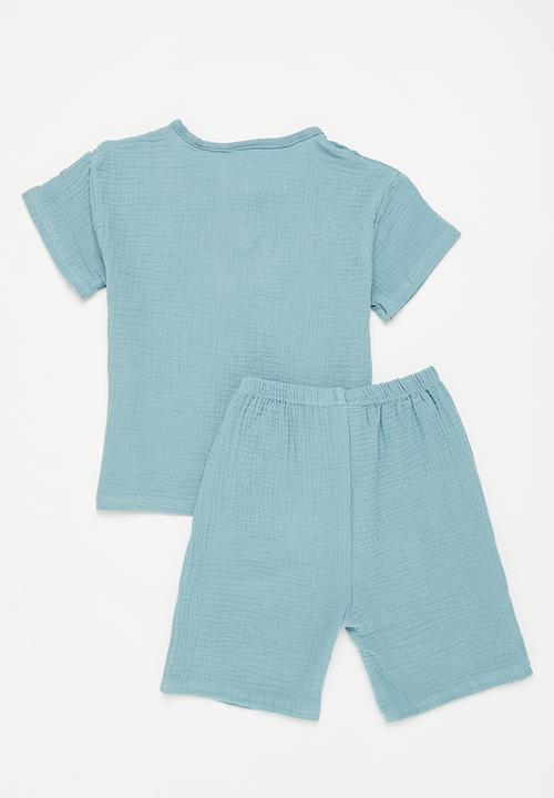 Pop Candy - Boys top and bottom  set - blue