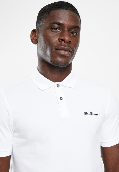 Ben Sherman - Ben polo short sleeve - white