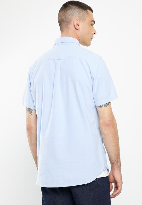 Superdry. - Vintage oxford short sleeve shirt - classic blue