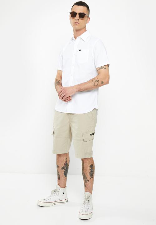 Superdry. - Vintage oxford short sleeve shirt - optic
