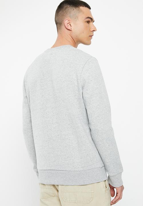 Superdry. - Vintage collegiate crew - athletic grey marl