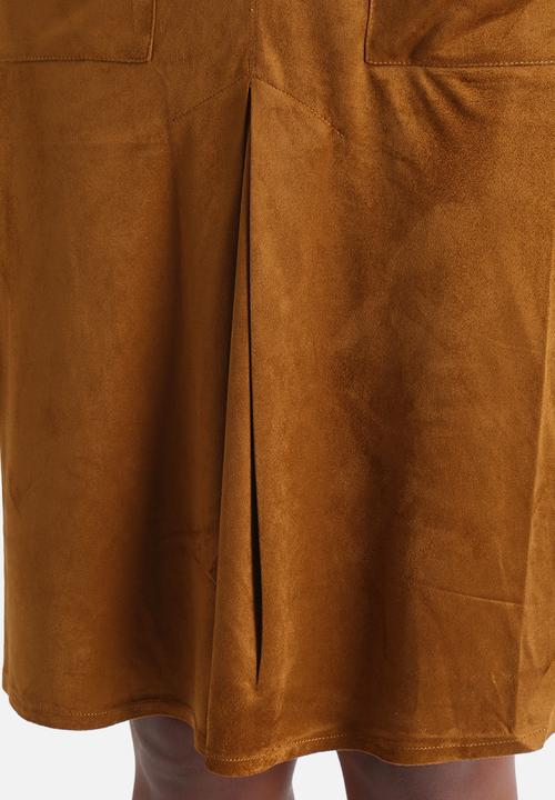 Influence. - Suede A-Line Skirt 