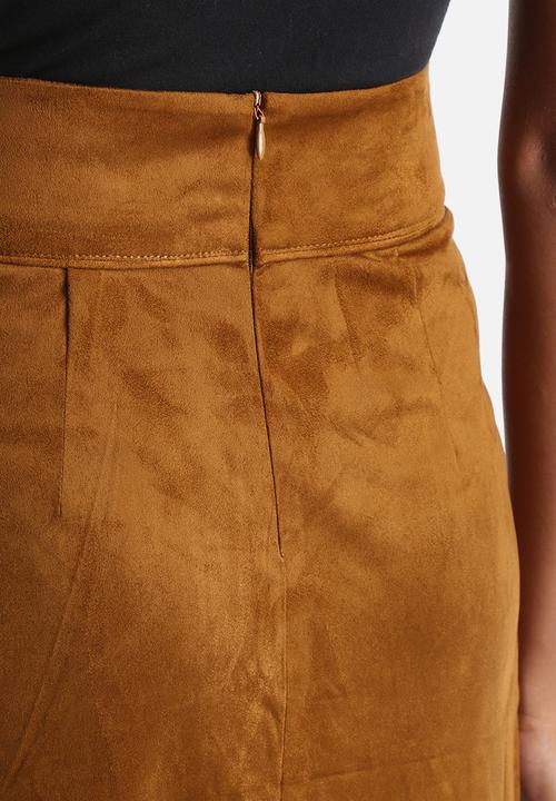 Influence. - Suede A-Line Skirt 